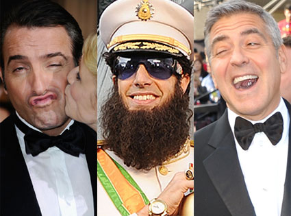 Jean Dujardin, The Dictator, George Clooney Jean Dujardin, The Dictator, George Clooney